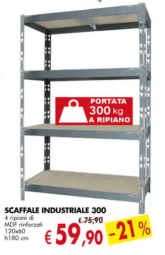 Il Fai Da Te Guercio Scaffale Industriale 300 120x60 h180cm offerta