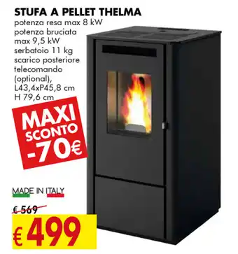 Il Fai Da Te Guercio Stufa a Pellet Thelma offerta