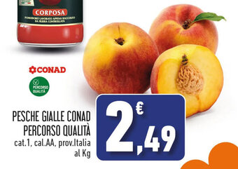 Conad PESCHE GIALLE CONAD PERCORSO QUALITÀ offerta