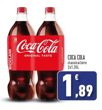 Conad Superstore COCA COLA classica/zero 2x1,35L offerta