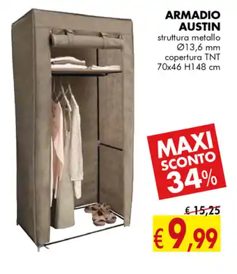 Il Fai Da Te Guercio Armadio Austin 70x46 H148cm offerta