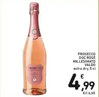 Conad PROSECCO DOC ROSÉ MILLESIMATO VALDO extra dry, 5 cl offerta