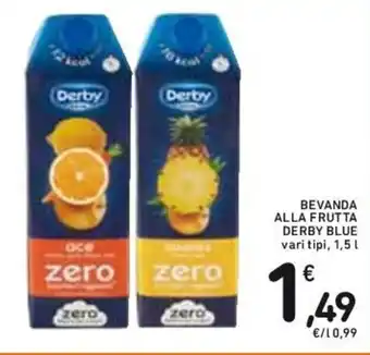 Conad BEVANDA ALLA FRUTTA DERBY BLUE vari tipi, 1,5 l offerta