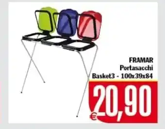 Framar portasacchi basket3-100x39x84