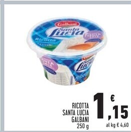 Conad Superstore Galbani ricotta santa lucia offerta