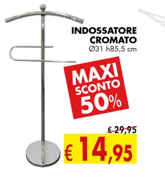 Indossatore Cromato Ø31 h85,5cm