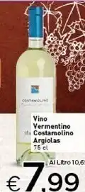 Crai Argiolas vino vermentino a costamolino offerta