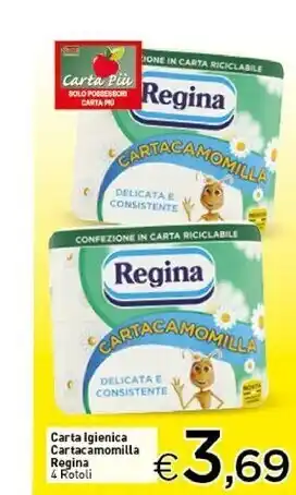 Crai Regina carta igienica cartacamomilla offerta