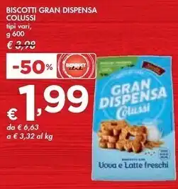 Bennet Colussi biscotti gran dispensa offerta