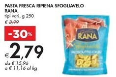 Bennet Rana pasta fresca ripiena sfogliavelo offerta
