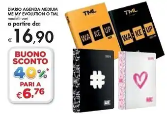 Bennet Diario agenda medium me my evolution o tml offerta