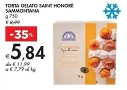 Bennet Sammontana torta gelato saint honorè offerta