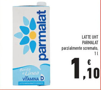 Conad City LATTE UHT PARMALAT parzialmente scremato, 1 l offerta