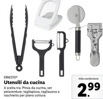 Lidl Ernesto utensili da cucina offerta