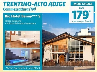 Lidl Bio hotel benny offerta