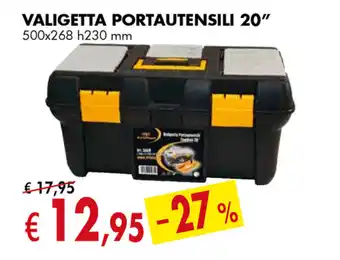 Valigetta Portautensili 20" 500x268 h230mm