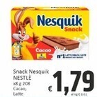 Paghi Poco Nestlè snack nesquik offerta