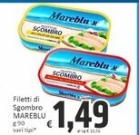 Paghi Poco Mareblu filetti di sgombro offerta