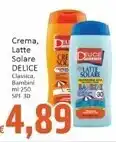 Paghi Poco Delice crema latte solare offerta