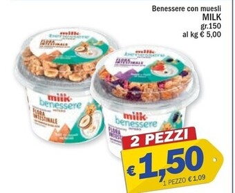 Ard Discount Milk benessere con muesli offerta