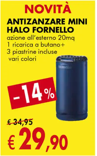 Antizanzare Mini Halo Fornello