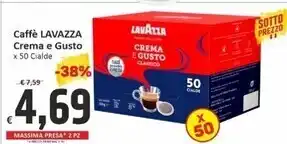 Paghi Poco Lavazza caffe crema e gusto offerta