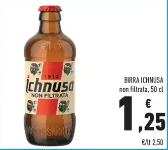 Conad City BIRRA ICHNUSA non filtrata, 50 cl offerta