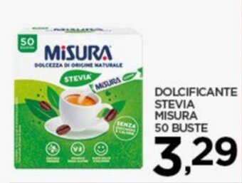 Interspar DOLCIFICANTE STEVIA MISURA 50 BUSTE offerta