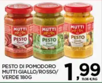 Interspar PESTO DI POMODORO MUTTI GIALLO/ROSSO/VERDE 180G offerta