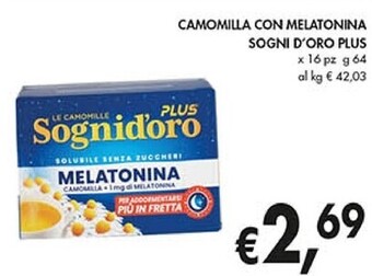 Coal Sogni d'oro camomilla con melatonina plus offerta