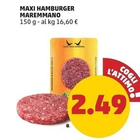 PENNY Maxi hamburger maremmano offerta