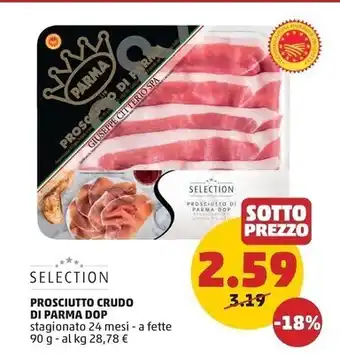 Selection prosciutto crudo di parma dop