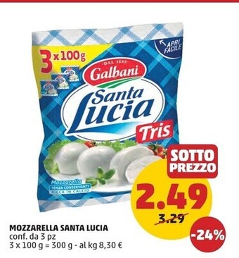 PENNY Galbani mozzarella santa lucia offerta