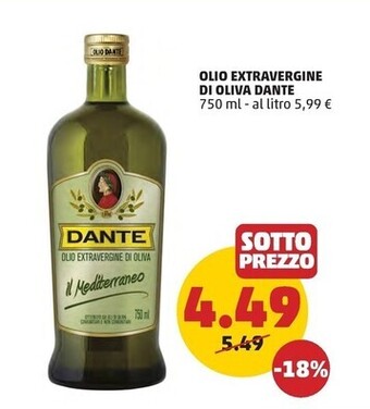 PENNY Dante olio extravergine di oliva offerta