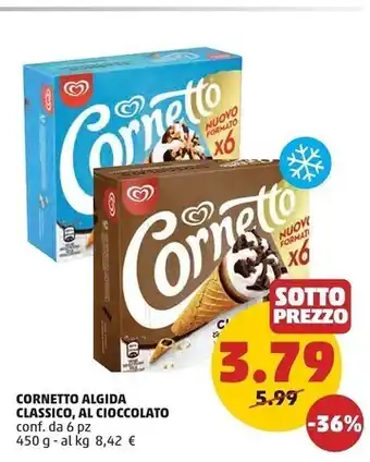 PENNY Algida cornetto classico, al cioccolato offerta