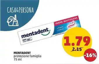 PENNY Mentadent protezione famiglia offerta