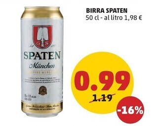 PENNY Spaten birra offerta
