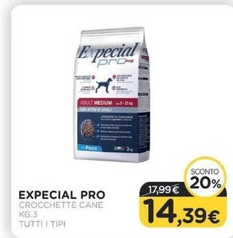 Arcaplanet Expecial pro - crocchette cane kg.3 tutti i tipi offerta