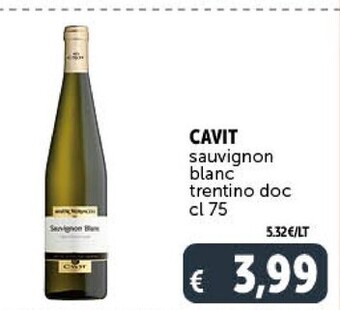 Gourmet Déco Cavit sauvignon blanc trentino doc offerta