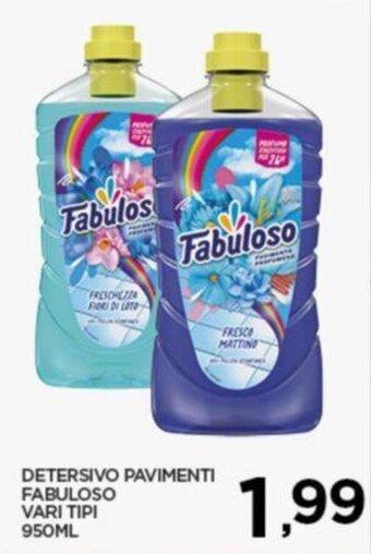 Interspar DETERSIVO PAVIMENTI FABULOSO VARI TIPI 950ML offerta