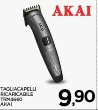 Interspar TAGLIACAPELL RICARICABILE TRM4660 AKAI offerta