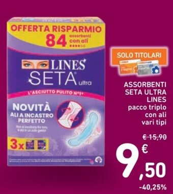 Spazio Conad ASSORBENTI SETA ULTRA LINES offerta