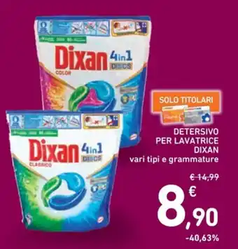 Spazio Conad DETERSIVO PER LAVATRICE DIXAN offerta