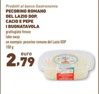 Spazio Conad PECORINO ROMANO DEL LAZIO DOP I BUONATAVOLA 100 g offerta