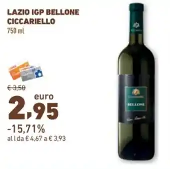 Spazio Conad LAZIO IGP BELLONE CICCARIELLO 750 ml offerta
