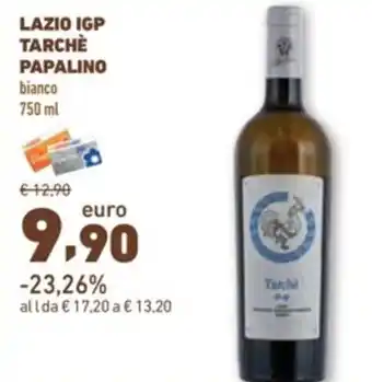 Spazio Conad LAZIO IGP TARCHÈ PAPALINO bianco 750 ml offerta