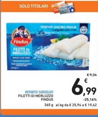Spazio Conad FILETTI DI MERLUZZO FINDUS 360 g offerta