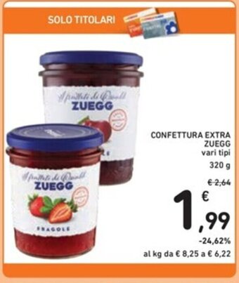 Spazio Conad CONFETTURA EXTRA ZUEGG vari tipi 320 g offerta