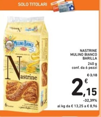 Spazio Conad NASTRINE MULINO BIANCO BARILLA 240 g conf. da 6 pezzi offerta