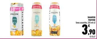 SHAMPOO PANTENE linea assortita, 225 ml x2